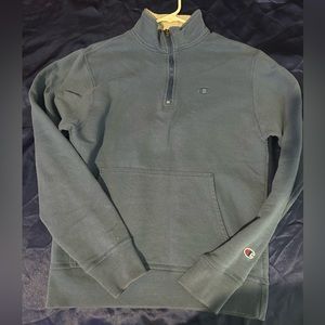 Champion Light Blue Long Sleeve Zip Turtleneck Jacket Small Men 10/10 Condition